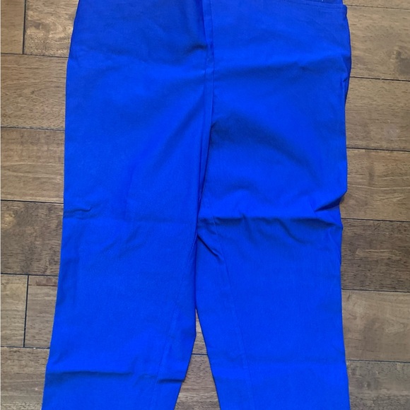 Rafaela Stretch Capri Pants size 16 NWT blue - Picture 4 of 5